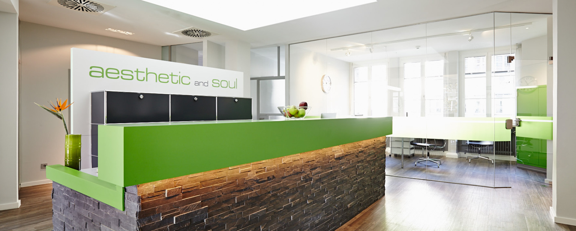 Der Frontdesk bei aesthetic and soul